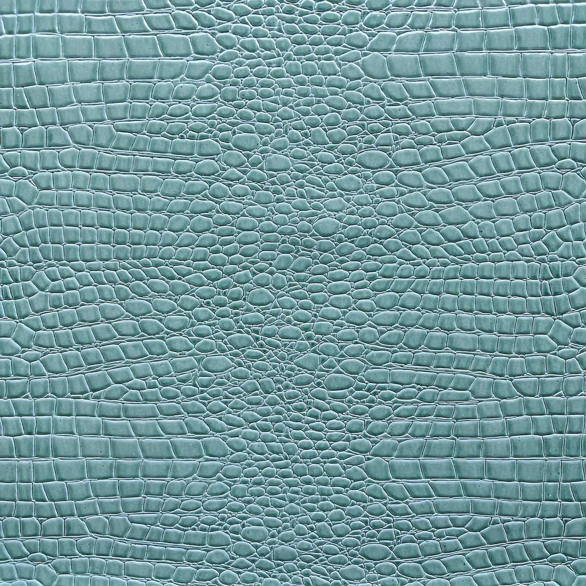 Faux Crocodile - Mist Blue