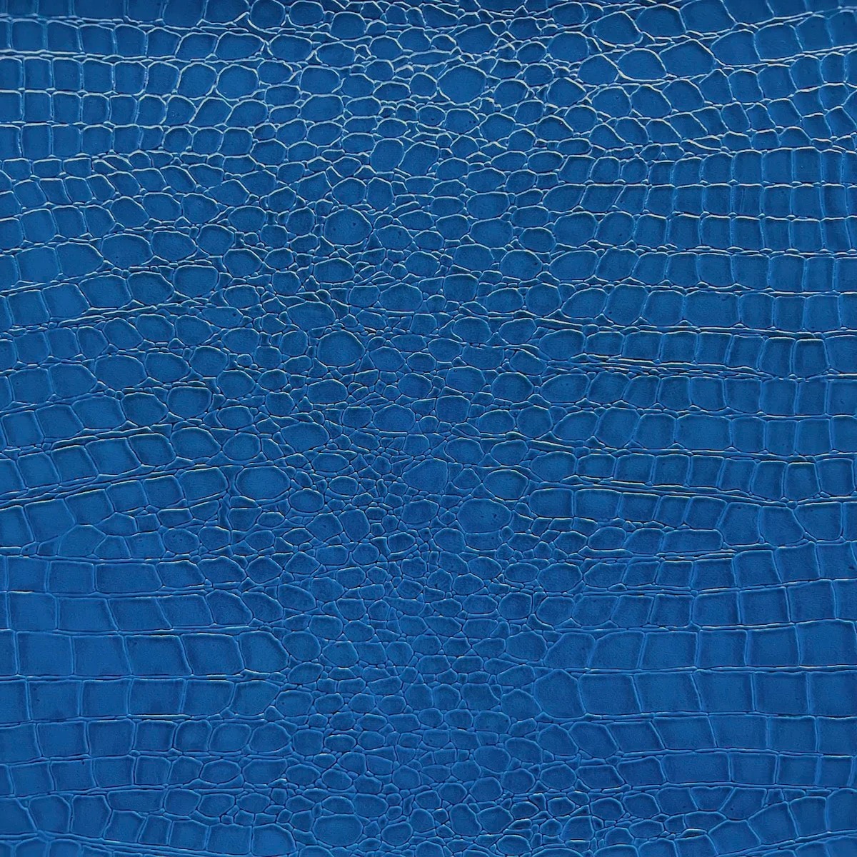 Faux Crocodile - Royal Blue