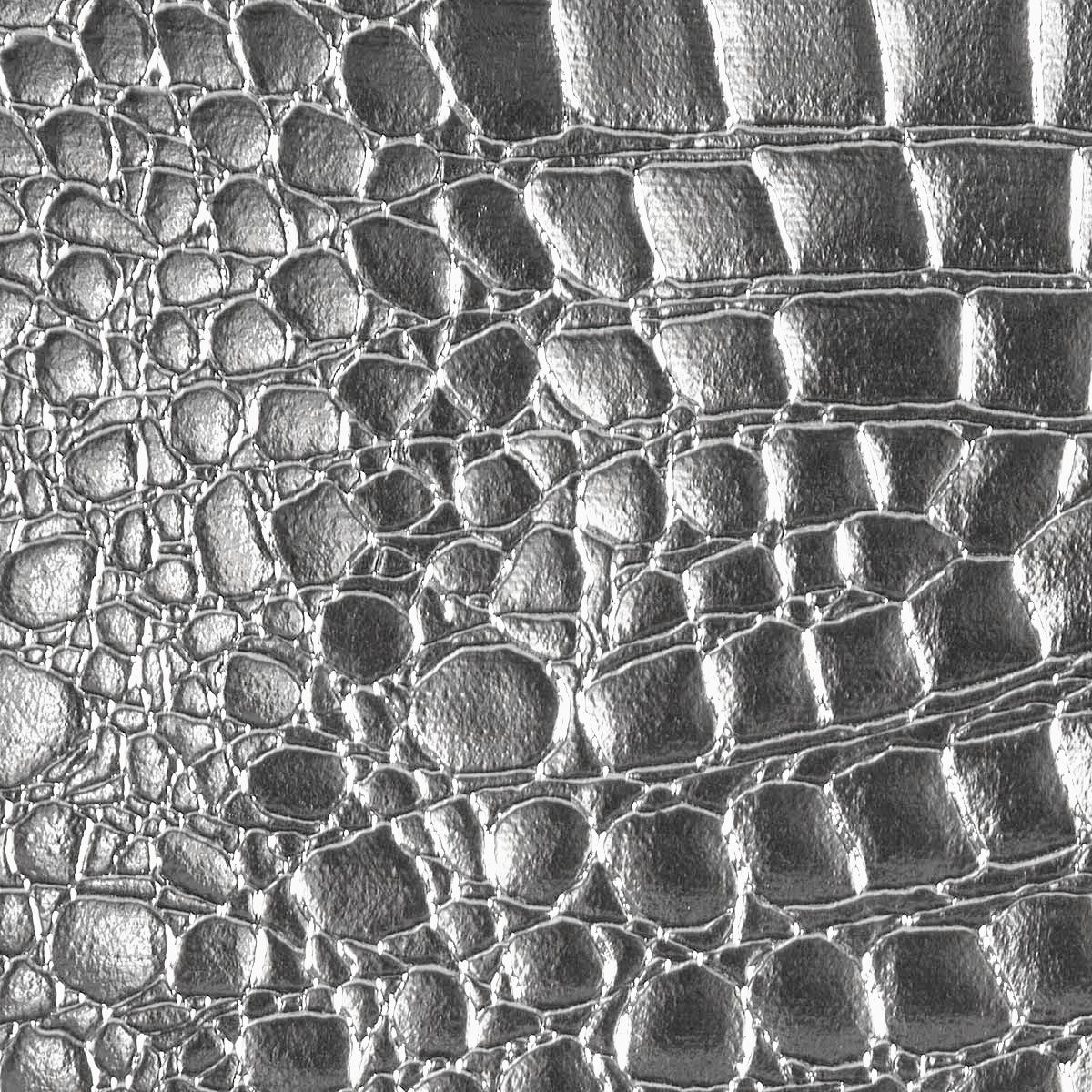 Faux Crocodile - Silver