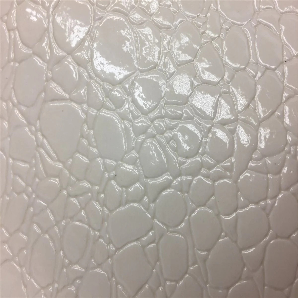 Faux Crocodile - White